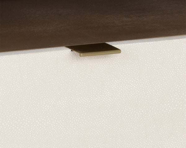 KAYDEN NIGHTSTAND - OYSTER SHAGREEN
