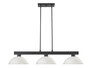 Cobalt 3 Light Billiard Light in Matte Black Finish