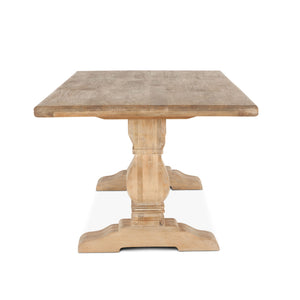 San Rafael 84-Inch Rectangle Mango Wood Dining Table in Antique Oak Finish