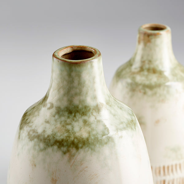 Small Yukon Vase in Olive Pearl Glaze