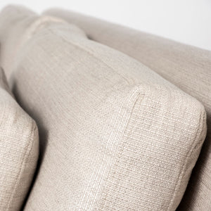 Denly II 92.5 X 38.25 X 34.5  Beige Slipcover Three Seater Sofa
