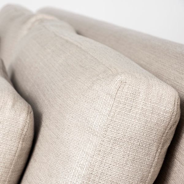 Denly II 92.5 X 38.25 X 34.5  Beige Slipcover Three Seater Sofa