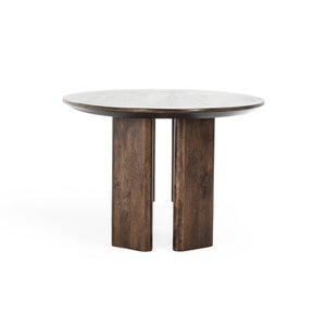 Norwood Solid Wood Oval Dining Table - Bark Brown