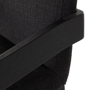 Roxy Dining Armchair In Gibson Black