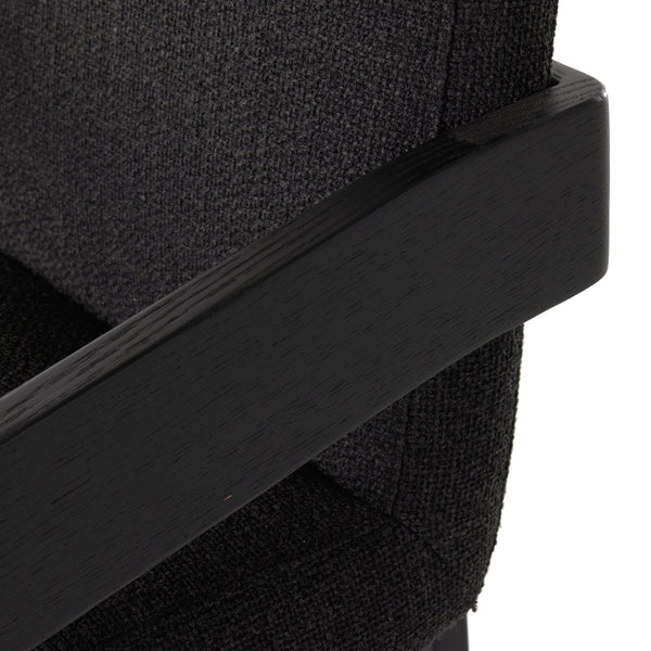 Roxy Dining Armchair In Gibson Black