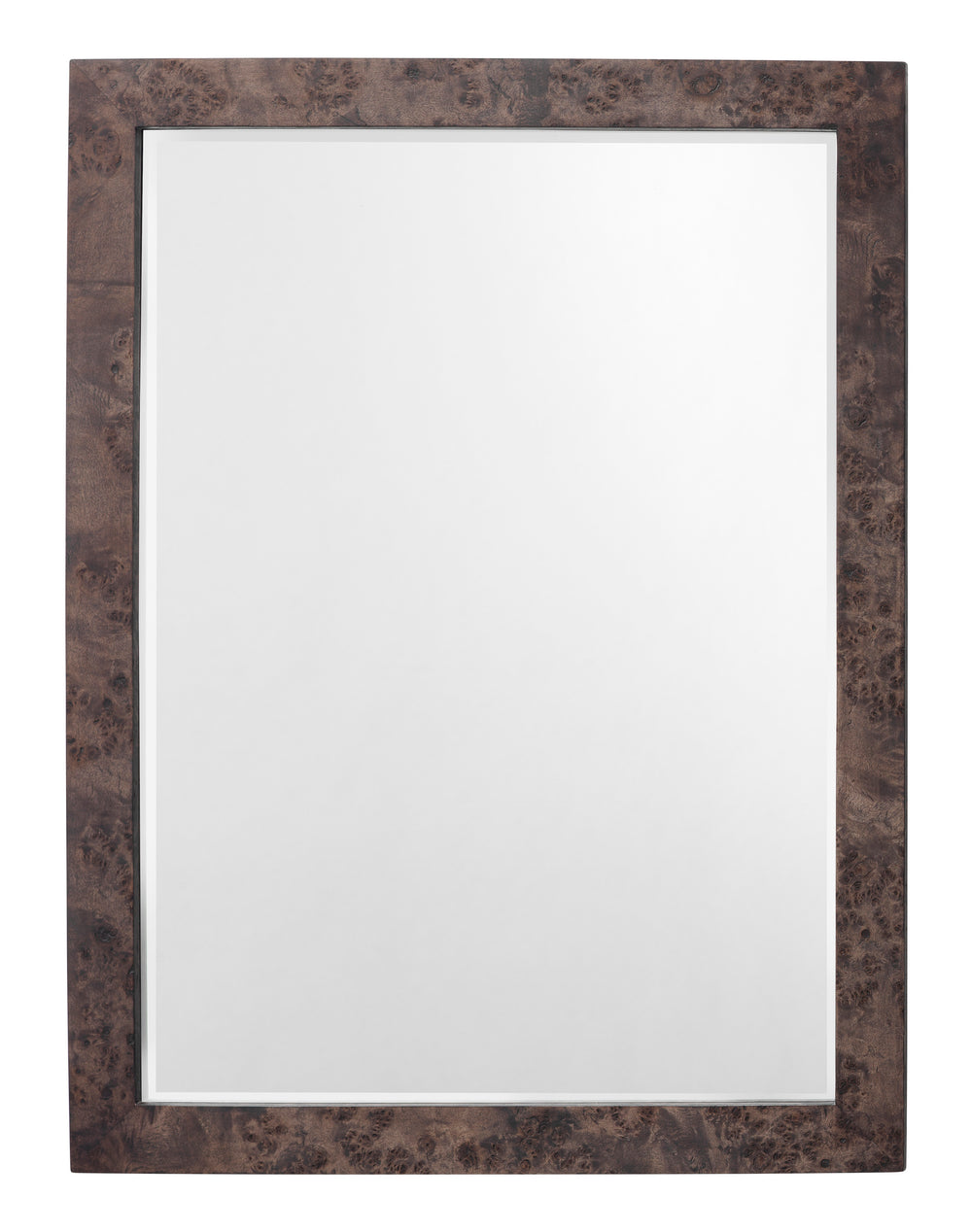 Chandler Rectangle Wood Wall Mirror, Charcoal