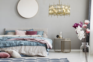 Garroway 6 Light Chandelier in Aged Brass Finish