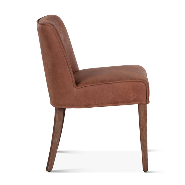 Buddy Side Chair Tan Leather