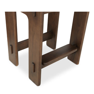 Ashby Counter Stool Brown with Craftsman Detailing