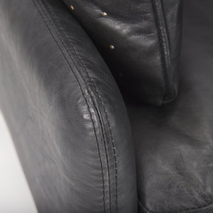 Cochrane 34.5L x 33.0W x 32.5H Black Leather Wrapped Chair