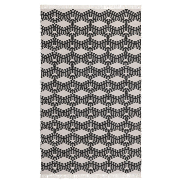Indoor/Outdoor Banning Rug Charcoal 8'x10' - Handwoven Polypropylene