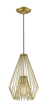 Quintus 1 Light Mini Pendant in Metallic Gold Finish