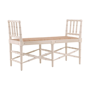 Cream Palm Bench