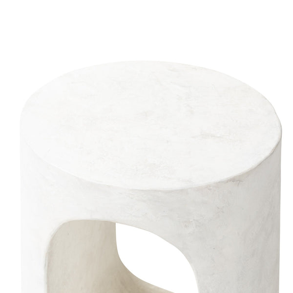 Samson End Table In Textured Lunar Concrete