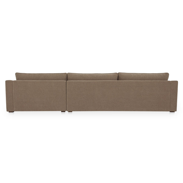 Moe's Farrow Sectional with Right Chaise in Taupe