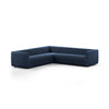 Augustine 3 Pc Sec Sofa In 105 In Navy