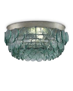Braithwell Flush Mount In Silver Leaf