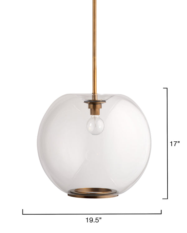 Helium 1-Light Blown Glass Pendant