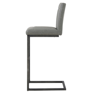 Ronan Bar Stool In Antique Graphite Gray