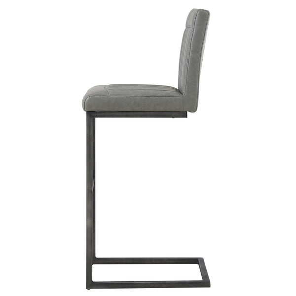 Ronan Bar Stool In Antique Graphite Gray
