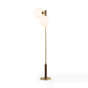 Colome Floor Lamp In Natural Walnut