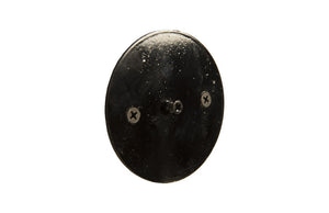 Gem Wall Slice in Brass Setting, Purple Quartz
