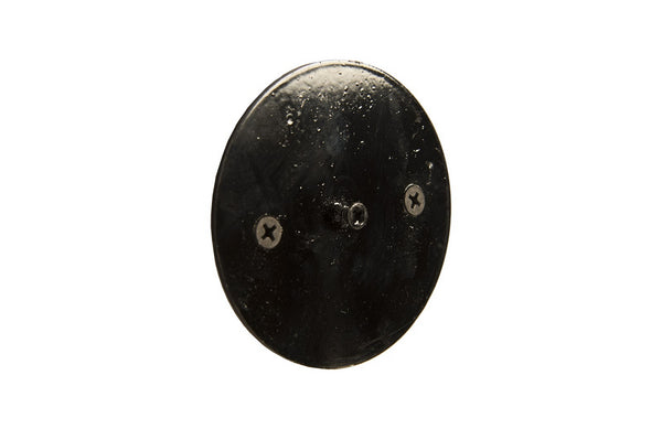 Gem Wall Slice in Brass Setting, Purple Quartz