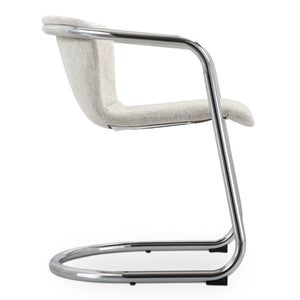 Freeman Chrome Frame Dining Chair Set of Two