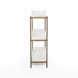 Felix Small Console Table In Antique Brass
