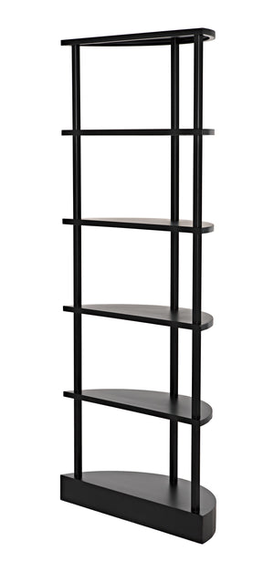 Spago Bookcase, Black Metal