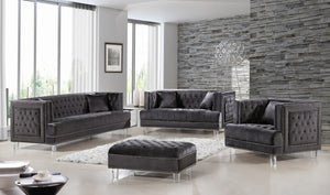 Rudolph Chair In Grey Velvet