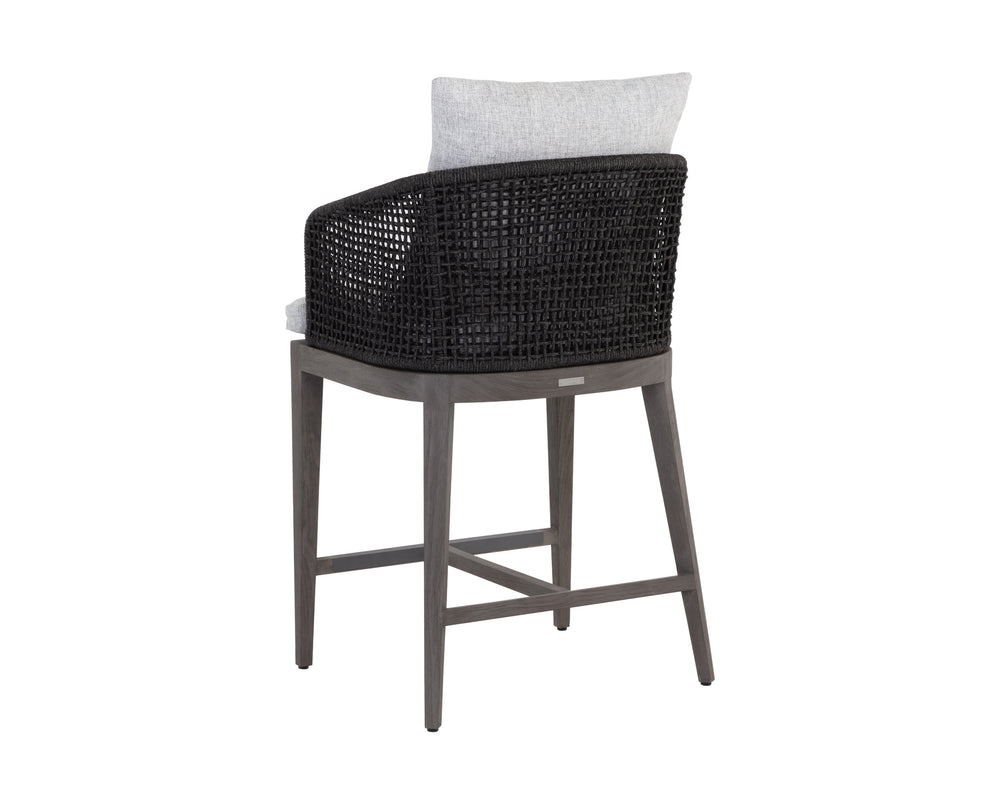 CAPRI COUNTER STOOL - SMOKE GREY - COPACABANA MARBLE