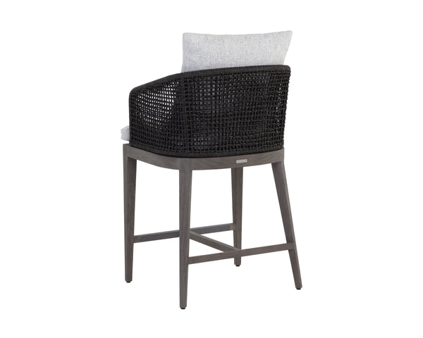 CAPRI COUNTER STOOL - SMOKE GREY - COPACABANA MARBLE