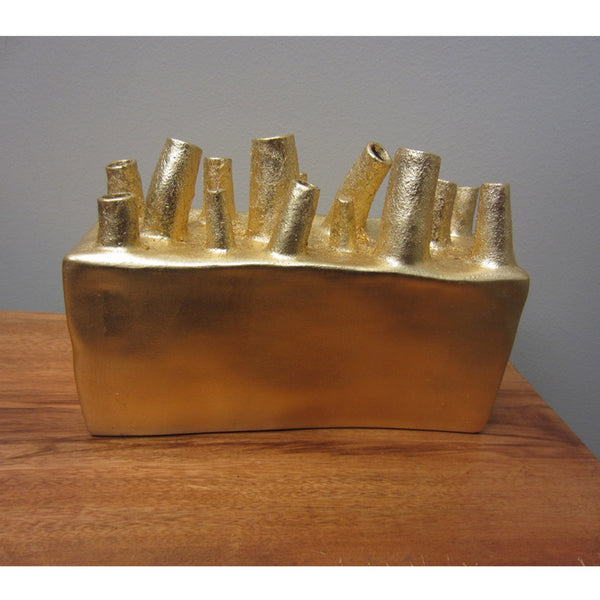 Gilded Spout Vases