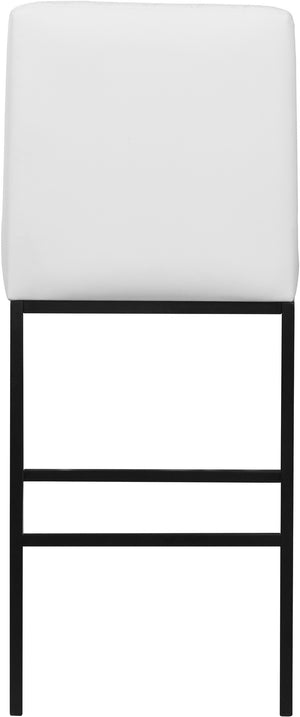 Bernard Stool In White Faux Leather