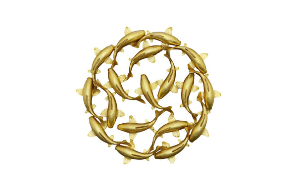 Koi Wall Art, Gold Leaf, Smallall