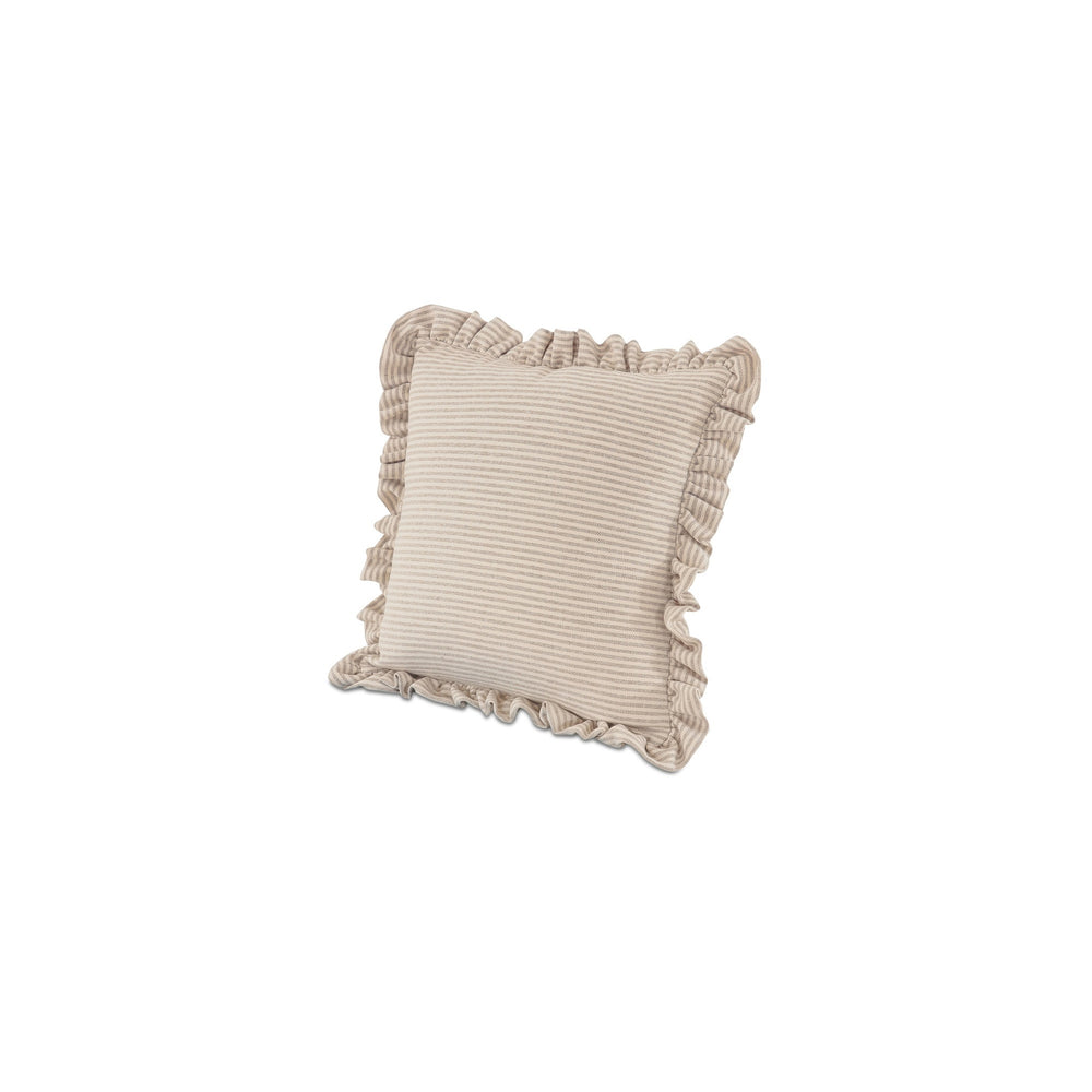 Moe's Betty 20 Inch Cushion Beige Stripe