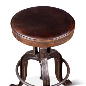 Wellington Adjusting Stool, Brown