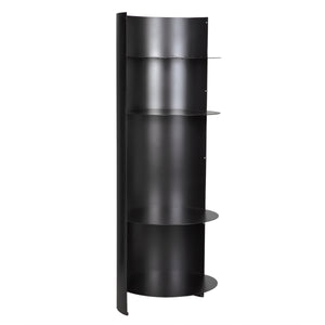 Fassbender Industrial Steel Bookcase Trio in Matte Black
