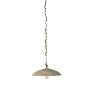 Organic Ceramic Pendant In Sand Porcelain