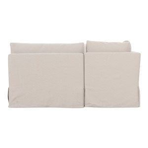 Moe's Fable U-Shape Slipcover Banquette 129" Beige
