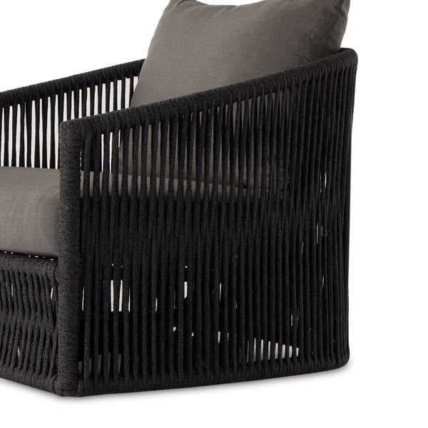 Porto Outdoor Swivel Chair - Venao Charcoal