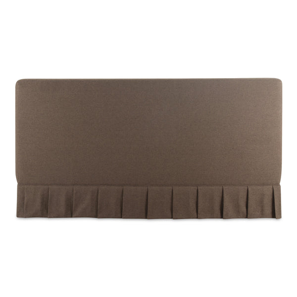 Moe's Maren Queen Bed with Pleated Base in Brown