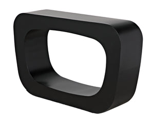 Ponte Console in Matte Black Industrial Steel
