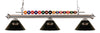 Shark 3 Light Billiard Light in Brushed Nickel Finish