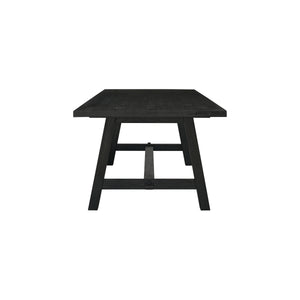 Bedford KD 79" Rect. Dining Table "A" Base, Brushed Black 