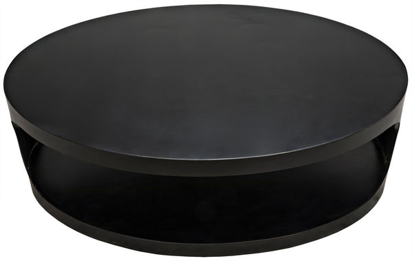 Eclipse Oval Coffee Table, Black Steel