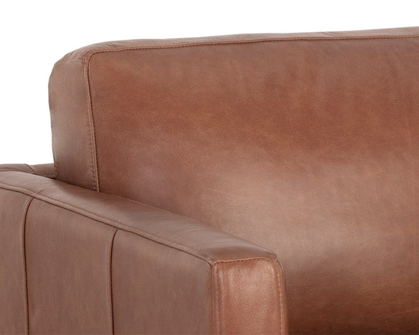 ROGERS ARMCHAIR - SHALIMAR TOBACCO LEATHER