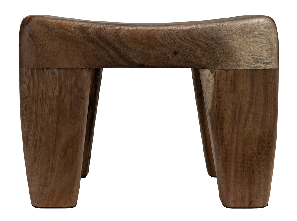 Sumo Munggur Wood Stool with Semi-Gloss Finish
