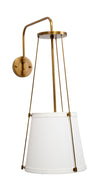 California 1-Light Wall Sconce, Antique Brass